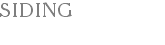 SIDING 